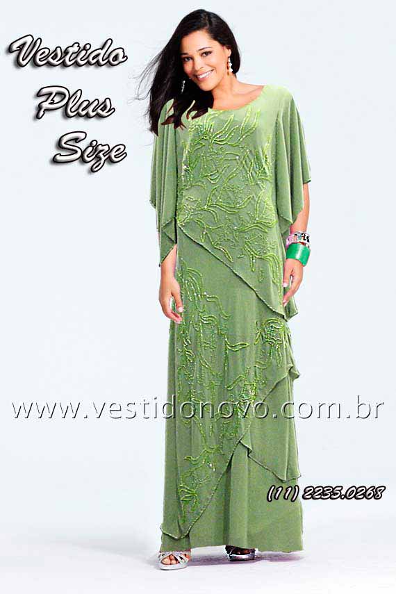 vestido verde plus size com pedraria e brilho, aclimao, vila mariana, klabin