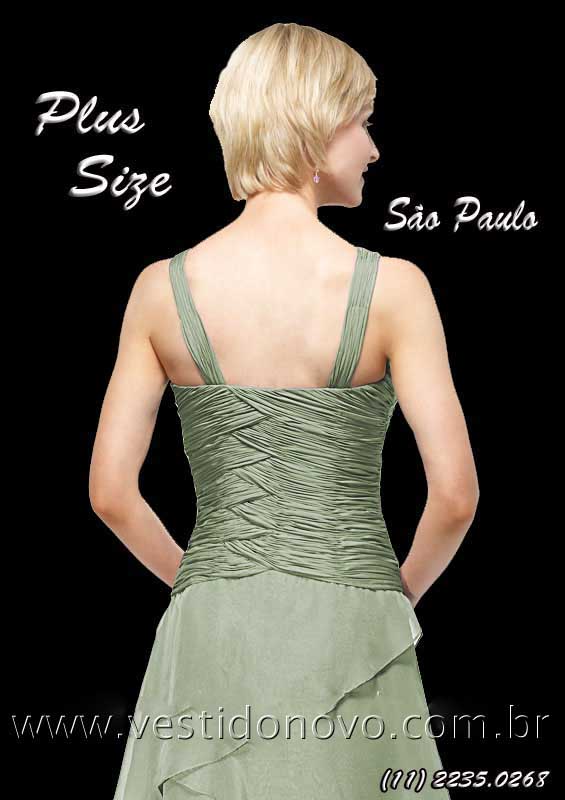 vestido plus size, verde oliva, com manga comprida,  mae da noiva, zona Sul de So Paulo