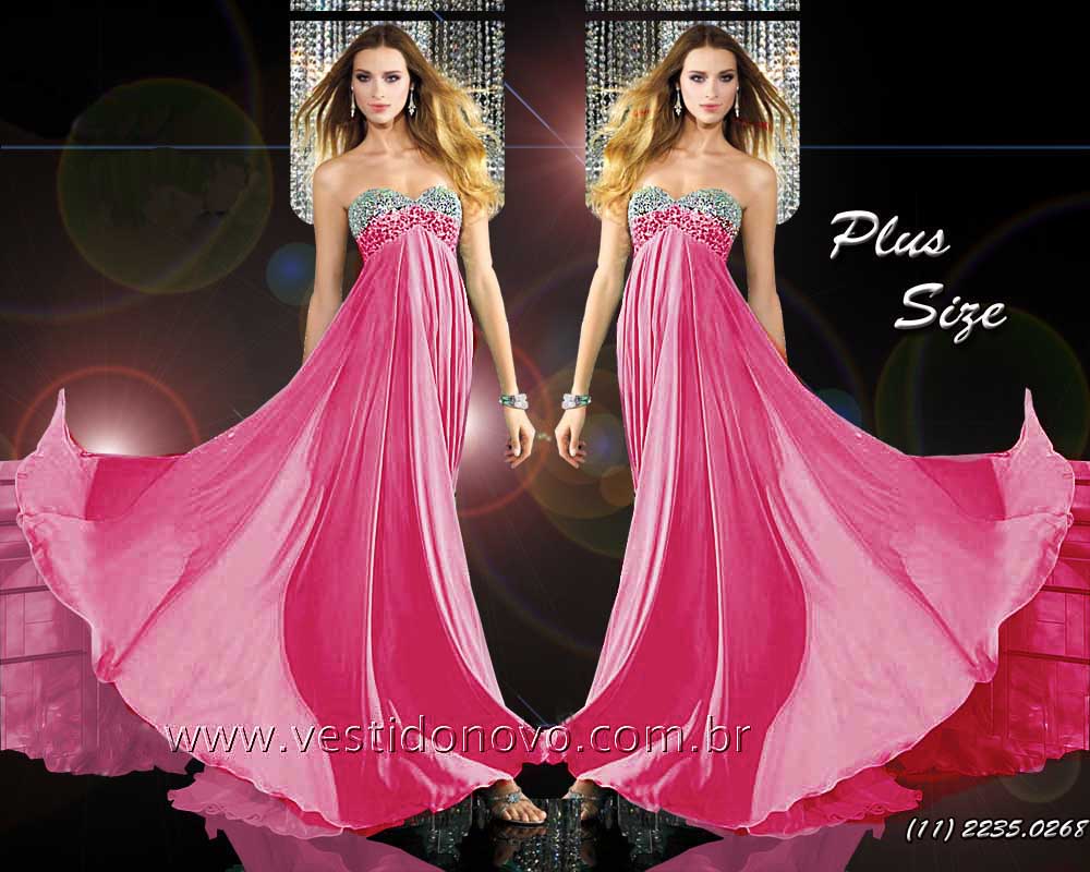 vestido plus size tamanho grande importado na cor rosa claro , festa longo, formatura, mae da noiva, loja em São Paulo    