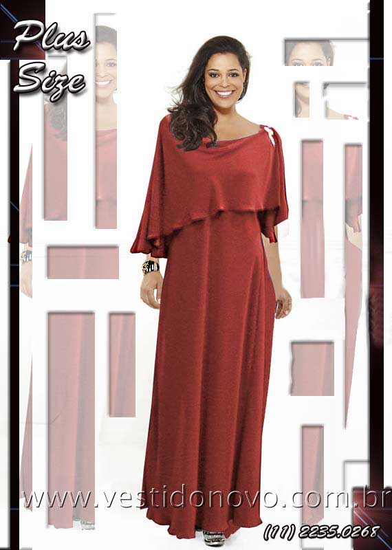 Vestido marsala plus size mae da noiva, loja em So Paulo